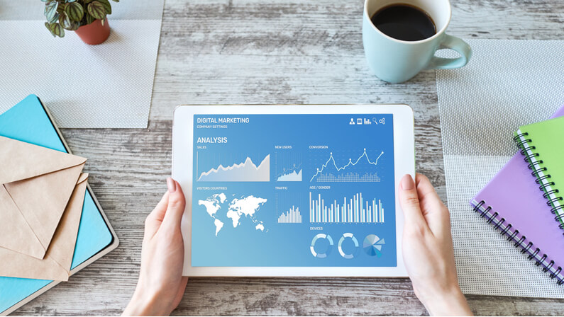 Key performance Indicator seen on a tablet