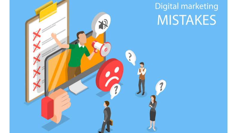 digital marketing mistakes